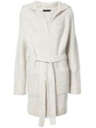 Atm Anthony Thomas Melillo Ribbed Knit Cardi-coat - Nude & Neutrals