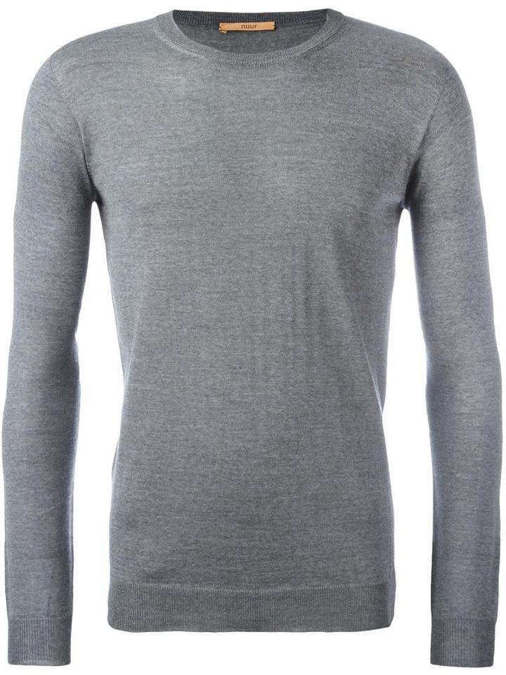 Nuur Crew Neck Jumper, Men's, Size: 54, Grey, Merino