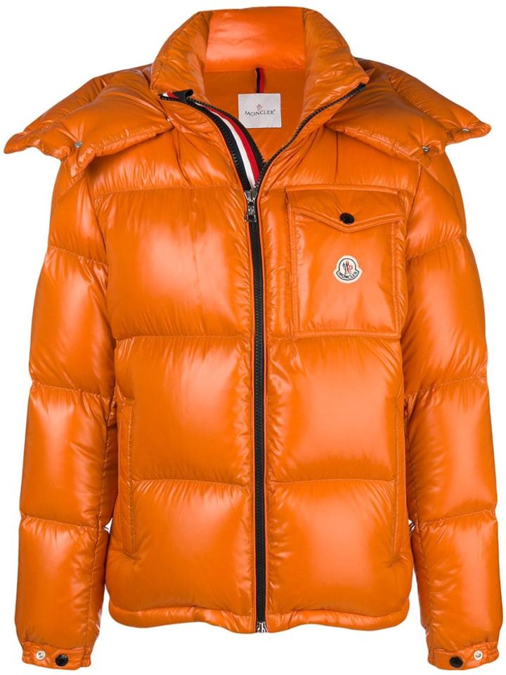 Moncler Padded Hooded Jacket - Yellow