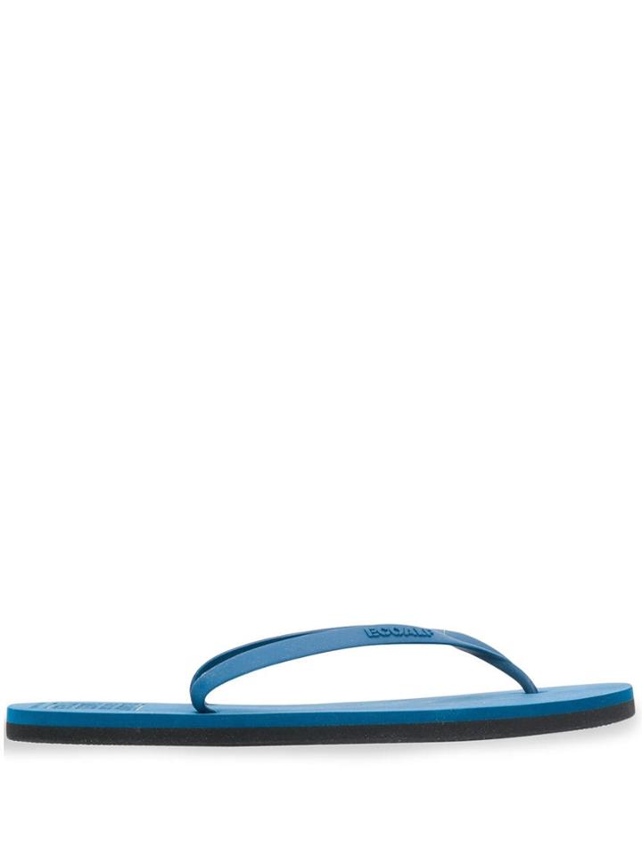Ecoalf Logo Flip Flops - Blue