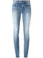 Saint Laurent Mid-rise Skinny Fit Jeans - Blue