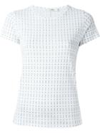 Rag & Bone /jean Abstract Print Fitted T-shirt, Women's, Size: Xs, White, Cotton