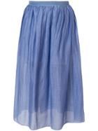 Thierry Colson Midi Full Skirt - Blue