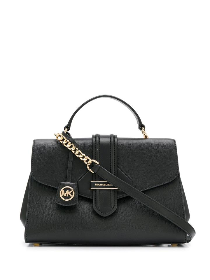 Michael Michael Kors Bleecker Medium Crossgrain Crossbody Bag - Black