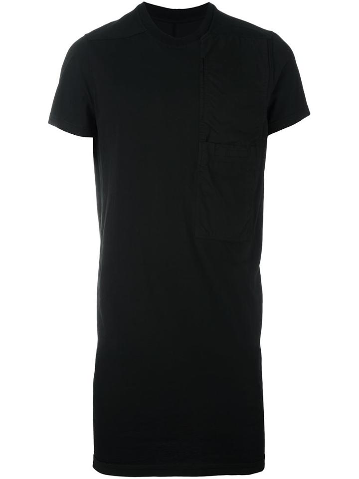 Rick Owens Drkshdw Long T-shirt, Men's, Size: Small, Black, Cotton