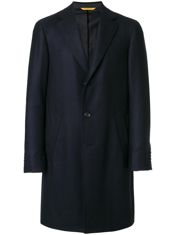 Canali Single Breasted Coat - Blue