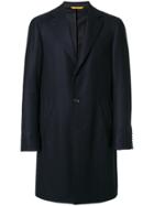 Canali Single Breasted Coat - Blue