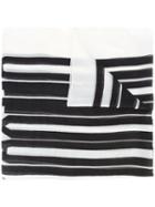 Alexander Wang - Striped Scarf - Women - Modal/cashmere - One Size, White, Modal/cashmere