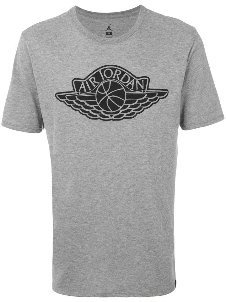 Nike - Jordan Iconic Wings T-shirt - Men - Cotton/polyester/viscose - Xl, Grey, Cotton/polyester/viscose