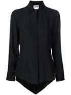 Moschino Flared Hem Shirt - Black