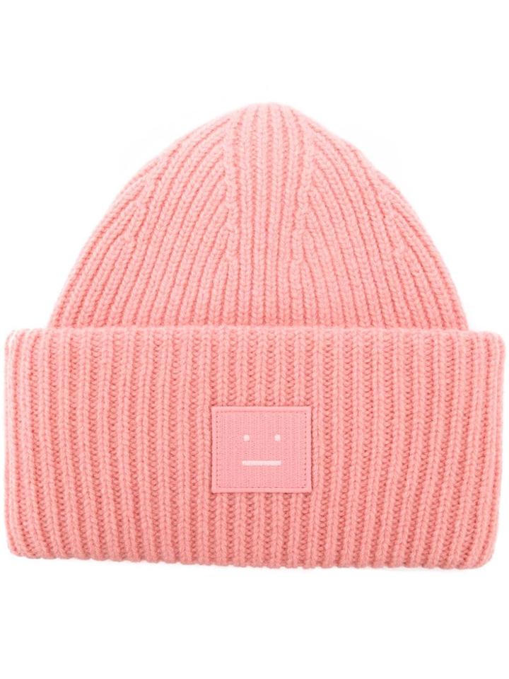 Acne Studios Pansy N Face Beanie - White