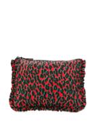 La Doublej Leopard Hand Pochette - Red