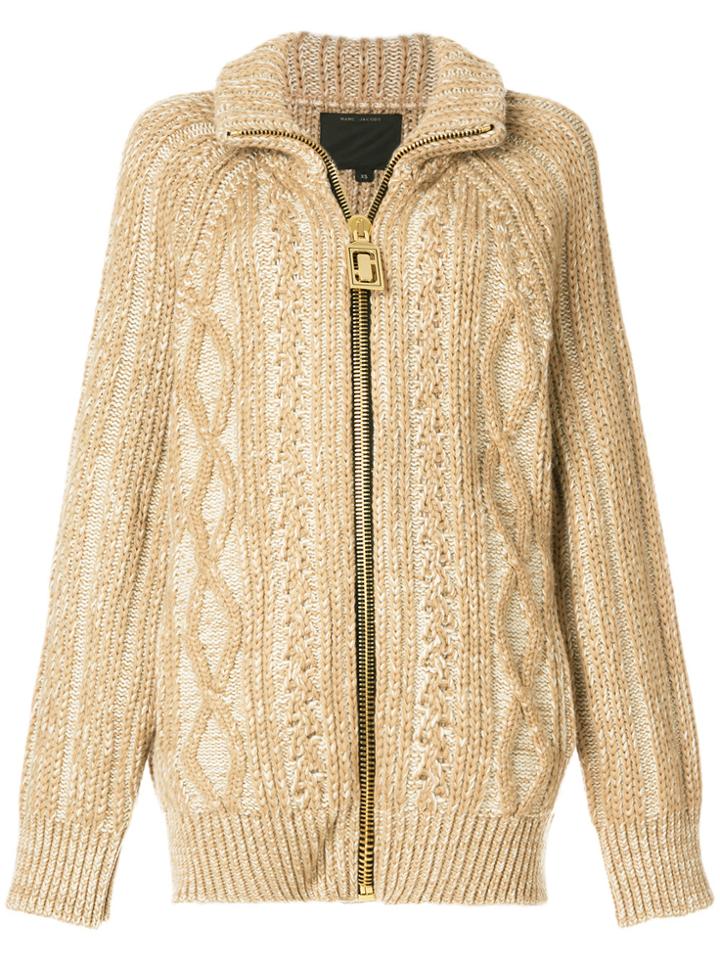 Marc Jacobs Zip-up Cardigan - Nude & Neutrals