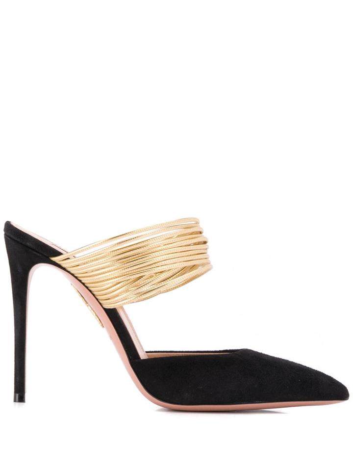 Aquazzura Rendezvous Mules - Black