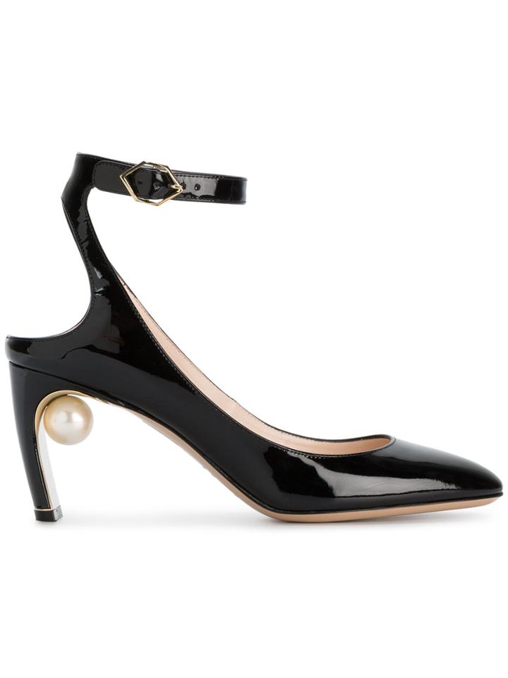 Nicholas Kirkwood Black Patent Lola Pearl 80 Pumps