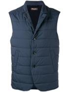 Loro Piana Quilted Gilet - Blue
