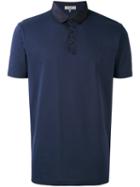 Lanvin - Silky Polo Shirt - Men - Cotton/spandex/elastane/viscose - L, Blue, Cotton/spandex/elastane/viscose
