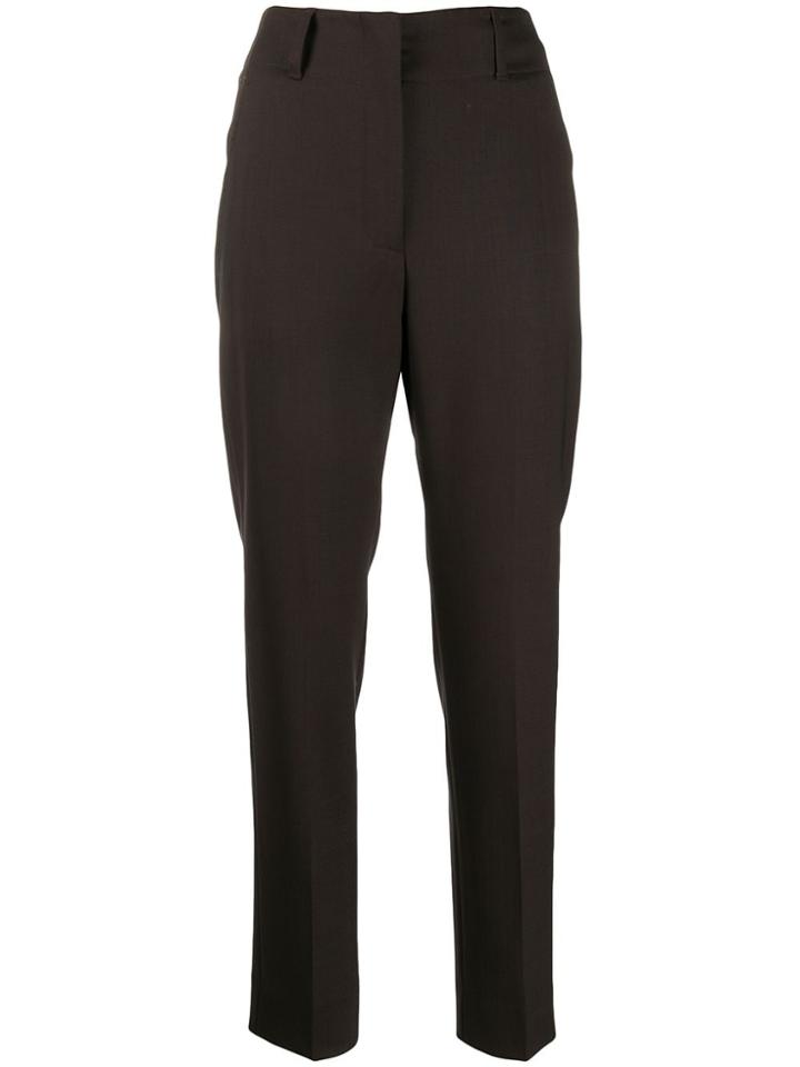 Incotex High-waist Trousers - Black