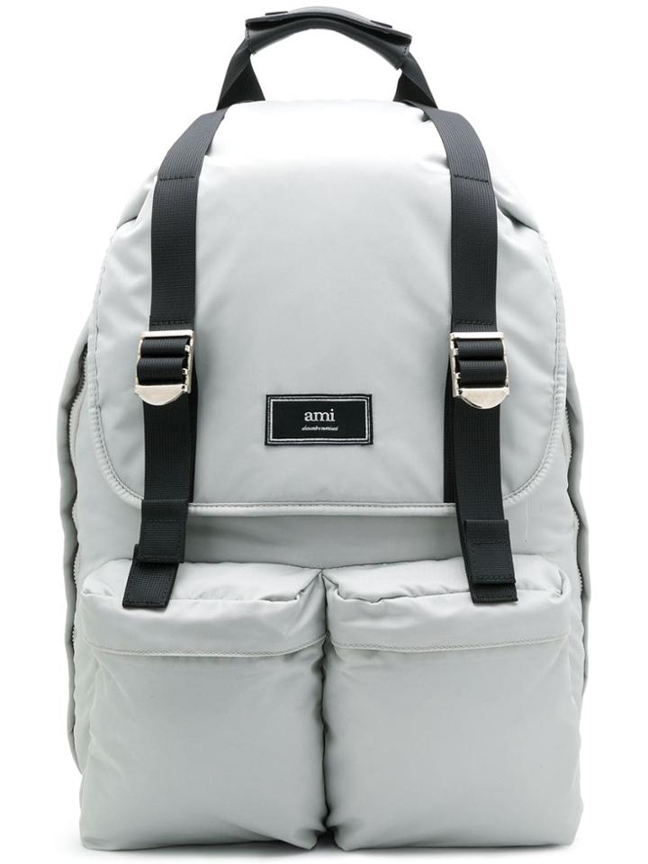 Ami Alexandre Mattiussi Backpack - Grey