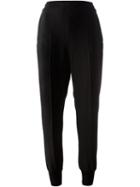 Stella Mccartney Tapered High Waisted Trousers, Women's, Size: 40, Black, Spandex/elastane/acetate/rayon
