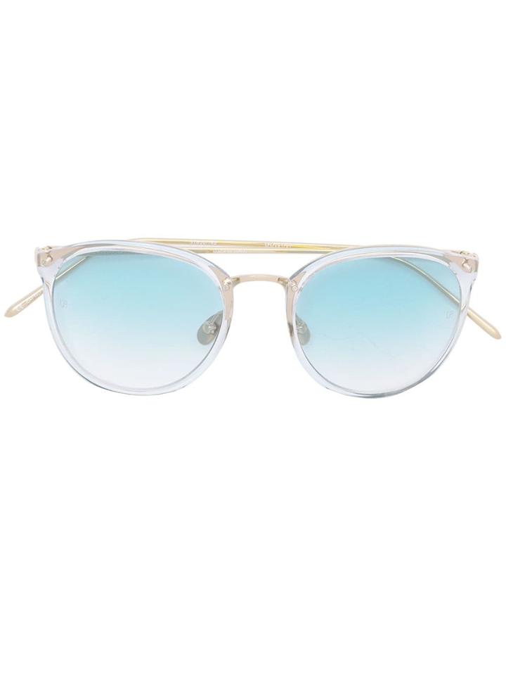 Linda Farrow Wayfarer Sunglasses - Gold