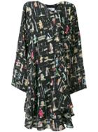 Chalayan Graphic Print Dress - Black