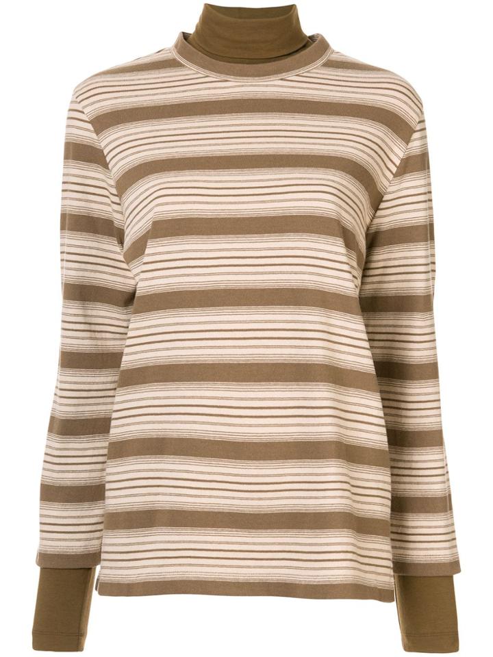 Goen.j Layered Vintage Jersey Top - Green