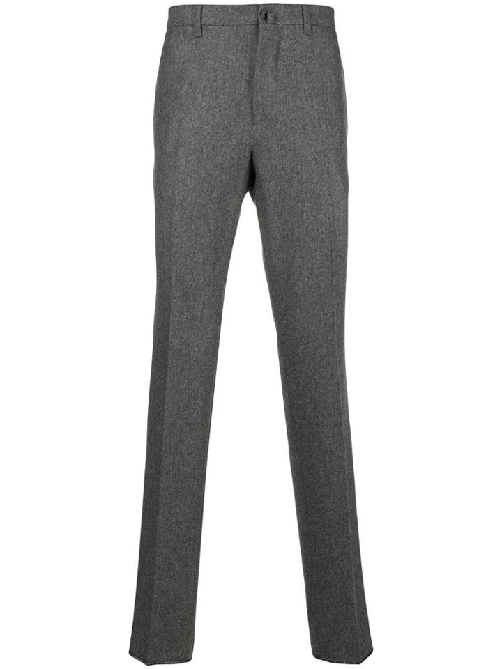 Lardini Straight Leg Trousers - Grey
