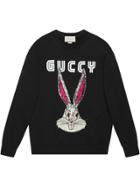 Gucci Bugs Bunny Cotton Sweatshirt - Black