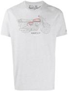 Mc2 Saint Barth Motor Print T-shirt - Grey