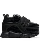 Marques'almeida 80 Platform Leather Sneakers - Black