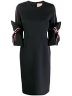 Roksanda Bow Trim Dress - Black