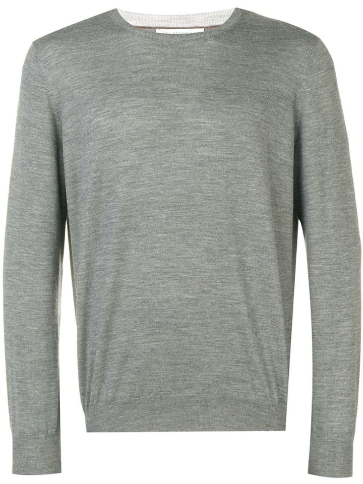 Brunello Cucinelli Crewneck Knitted Jumper - Grey
