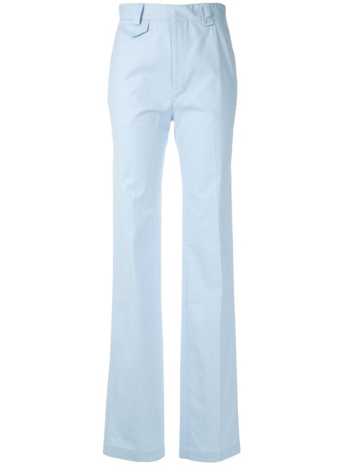 Reinaldo Lourenço High Waisted Straight Trousers - Blue