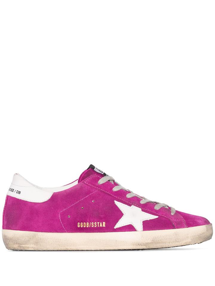 Golden Goose Superstar Low Top Sneakers - Purple
