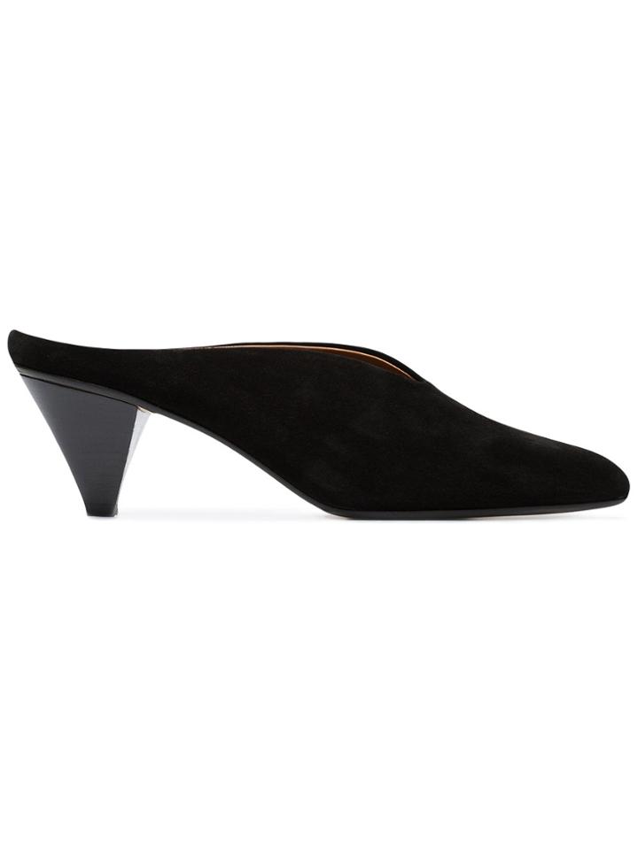 Atp Atelier Black Suede Nicola 55 Mules