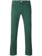 Jacob Cohen - Tapered Trousers - Men - Cotton/spandex/elastane - 33, Green, Cotton/spandex/elastane