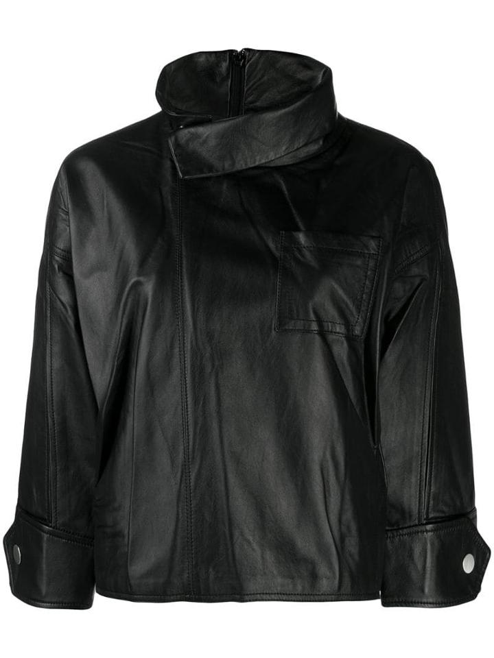 3.1 Phillip Lim Stand-collar Boxy Jacket - Black