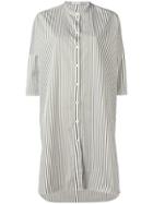 Harris Wharf London Striped Shirt Dress - Green