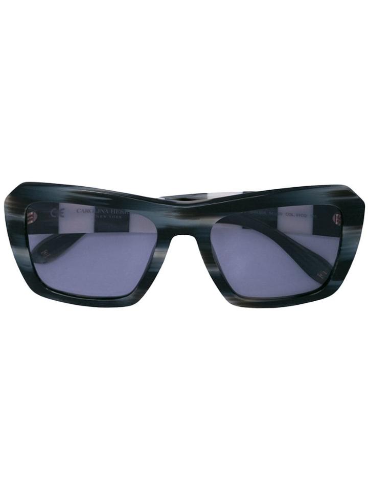 Carolina Herrera Oversized Frame Sunglasses - Black
