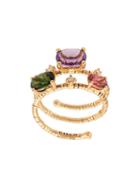 Mattia Cielo 18kt Rose Rainbow Rugiada Double Wrap Ring - Gold