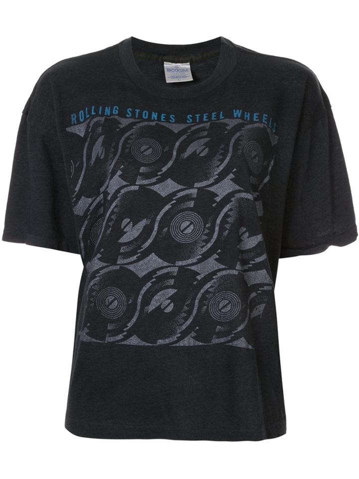 Fake Alpha Vintage 1980's Rolling Stones T-shirt - Black