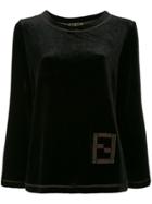 Fendi Pre-owned Long Sleeve Sweatshirt - Black