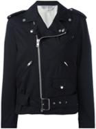 Comme Des Garçons Comme Des Garçons - Ruffled Sleeves Biker Jacket - Women - Wool - S, Black, Wool