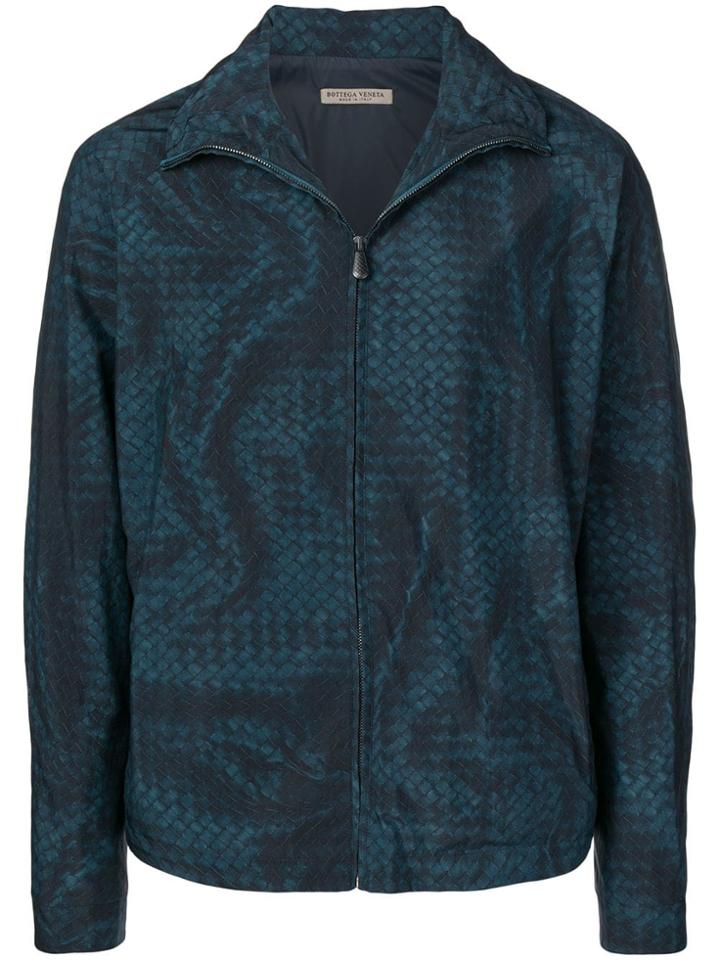 Bottega Veneta Intrecciolusion Print Jacket - Blue