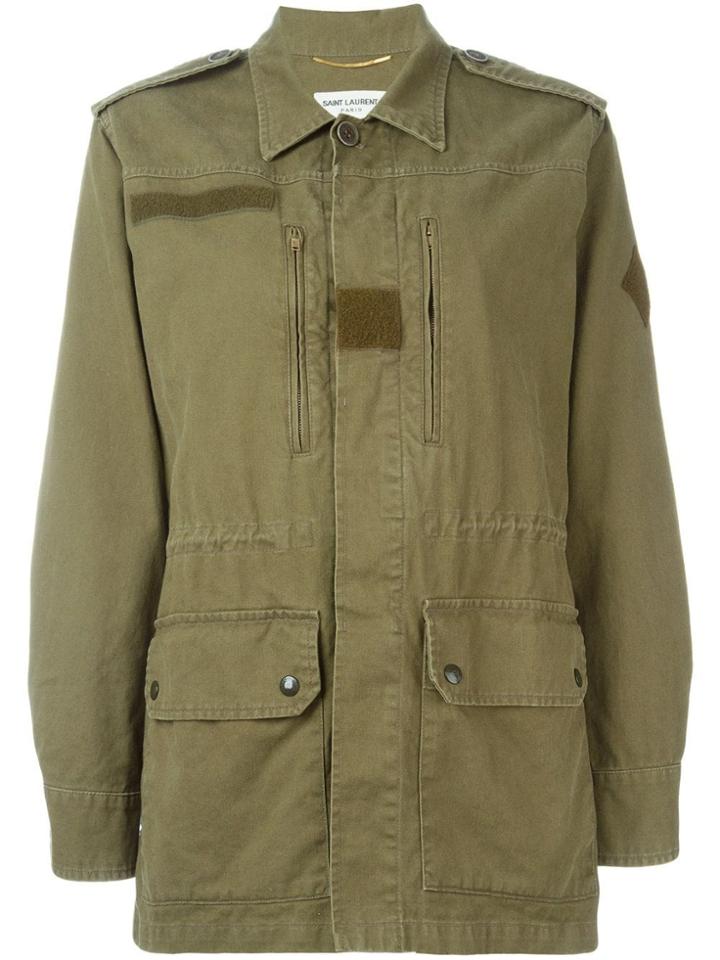 Saint Laurent Military Field Jacket - Green