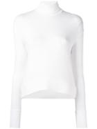 Io Ivana Omazic Turtleneck Jumper, Women's, Size: Large, White, Viscose/spandex/elastane