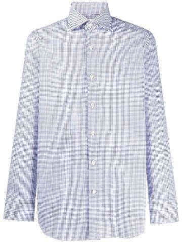Finamore 1925 Napoli Square Print Shirt - White