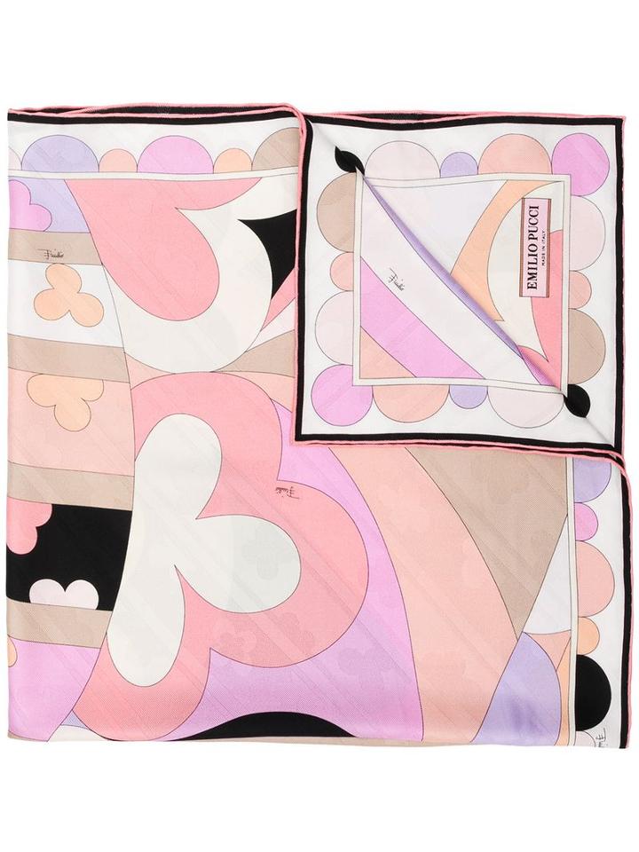 Emilio Pucci Small Square Scarf - Pink