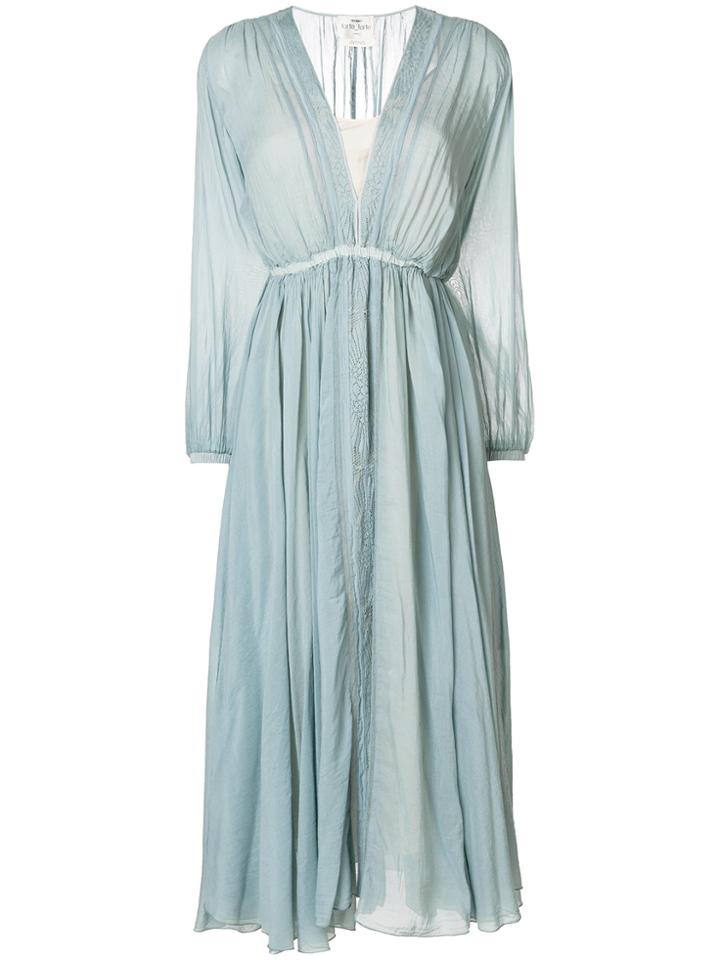 Forte Forte Flared Midi Dress - Blue